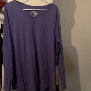 🐿Women’s purple long sleeve shirt just my size 3X